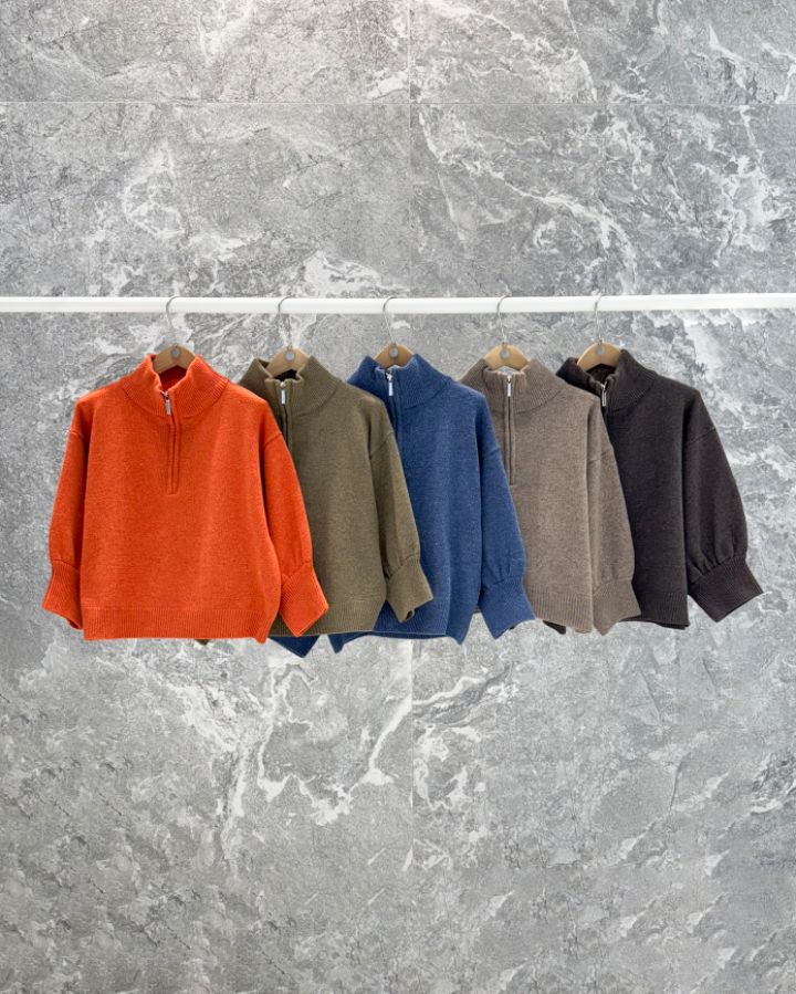 ROOKIE BUD韓國東大門代購女裝新品熱賣職業針織衫羊毛拉鏈ROOKIE BUD-P針織衫