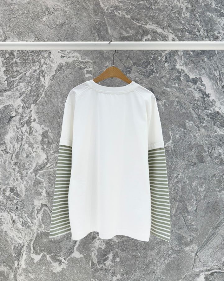 ROOKIE BUD韓國直郵實拍女士新品熱賣時尚人氣長袖T恤條紋ROOKIE BUD-P長袖T恤