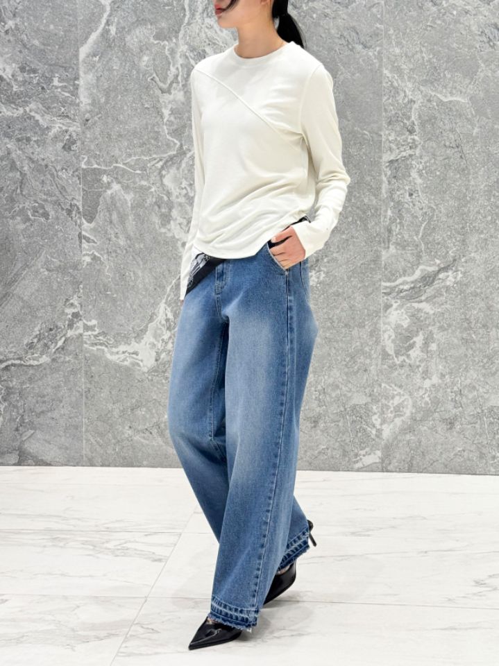 ROOKIE BUD韓國東大門直郵女士新款人氣休閑26春夏長袖T恤ROOKIE BUD-P長袖T恤