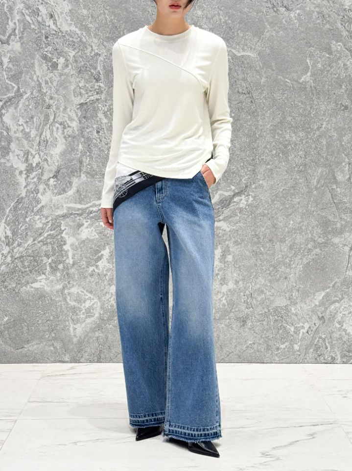 ROOKIE BUD韓國東大門直郵女士新款人氣休閑26春夏長袖T恤ROOKIE BUD-P長袖T恤