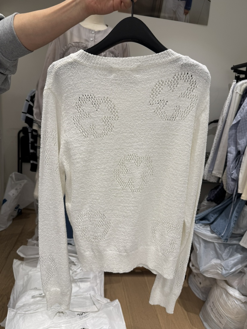 BIEN GARDER韓國代購女裝新品人氣時尚職業熱賣針織衫花朵BIEN GARDER針織衫