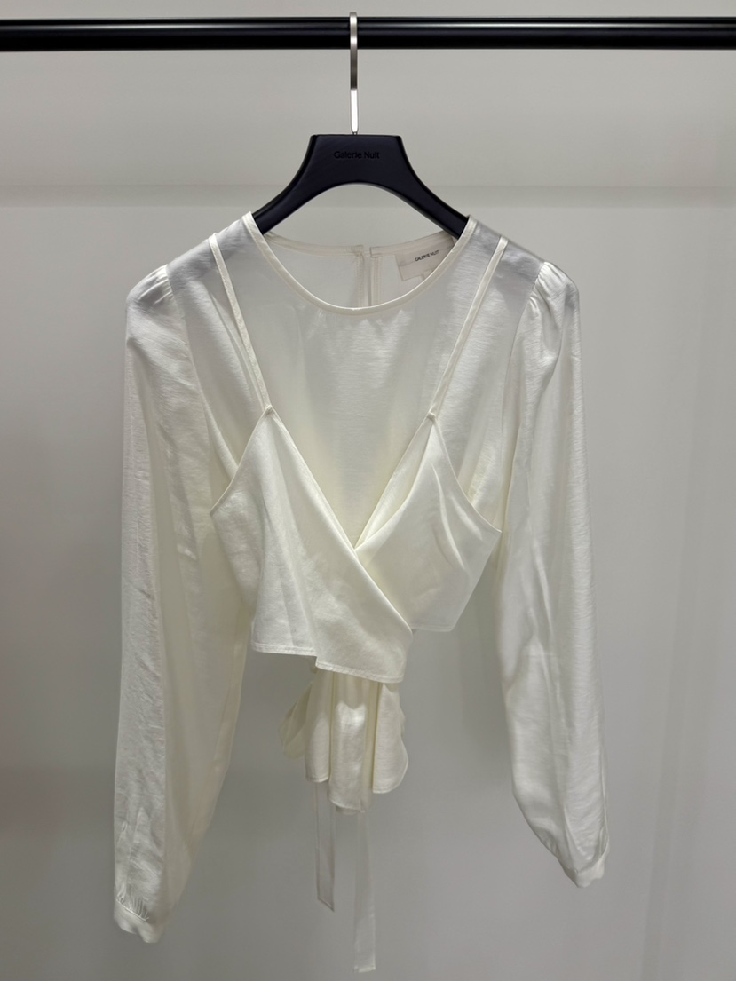 GALERIE NUIT韓國東大門代購女士新款熱賣26春夏襯衫蕾絲衫GALERIE NUIT襯衫/蕾絲衫圖色1