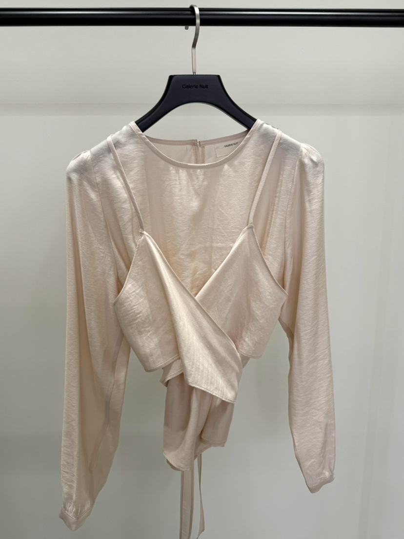 GALERIE NUIT韓國東大門代購女士新款熱賣26春夏襯衫蕾絲衫GALERIE NUIT襯衫/蕾絲衫圖色2