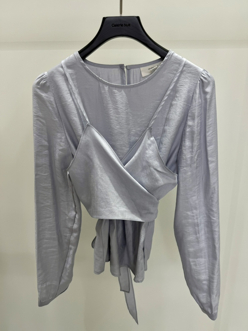 GALERIE NUIT韓國東大門代購女士新款熱賣26春夏襯衫蕾絲衫GALERIE NUIT襯衫/蕾絲衫圖色3