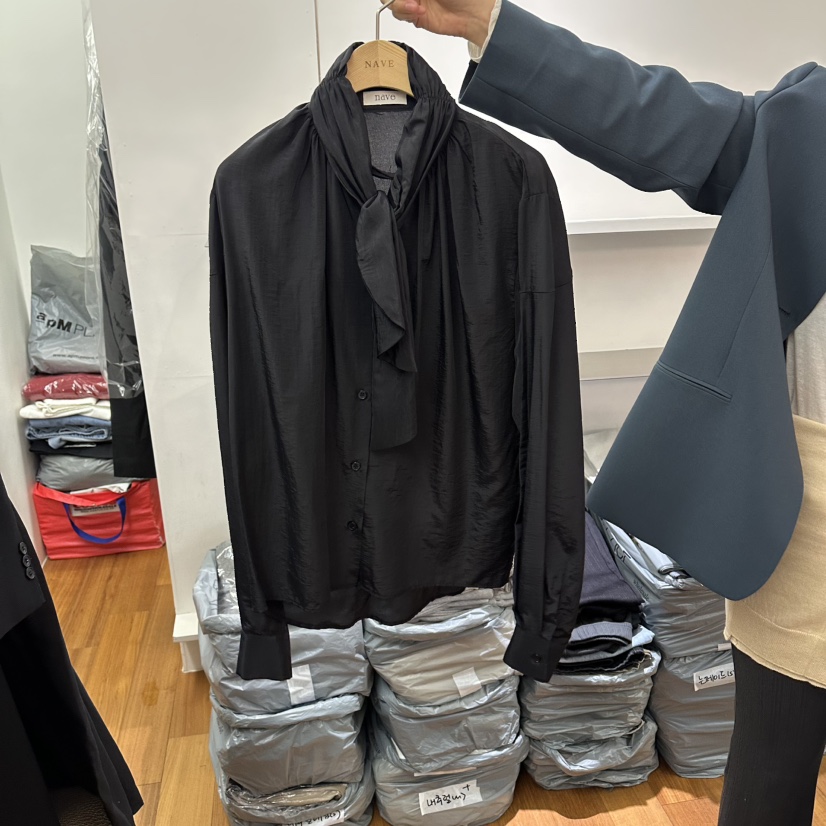 NAVE韓國代購女裝新品熱賣職業時尚休閑26春夏襯衫蕾絲衫NAVE襯衫/蕾絲衫圖色2