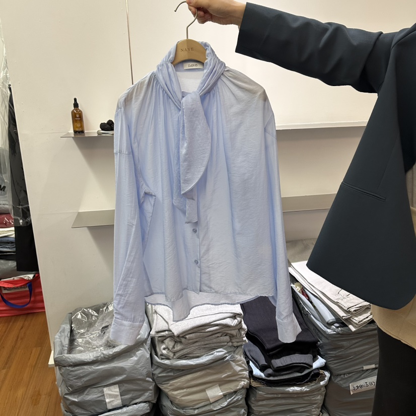 NAVE韓國代購女裝新品熱賣職業時尚休閑26春夏襯衫蕾絲衫NAVE襯衫/蕾絲衫圖色3