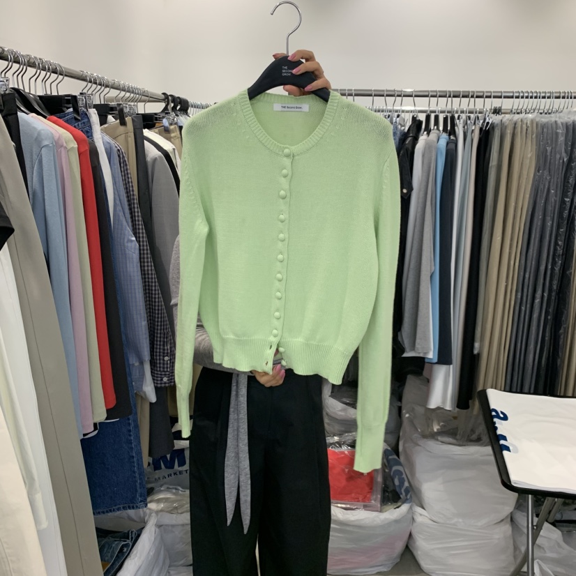 THE SECOND GROW東大門實拍女士新款推薦休閑針織衫開衫THE SECOND GROW針織衫圖色1