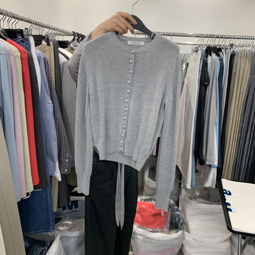 THE SECOND GROW東大門實拍女士新款推薦休閑針織衫開衫THE SECOND GROW針織衫圖色2