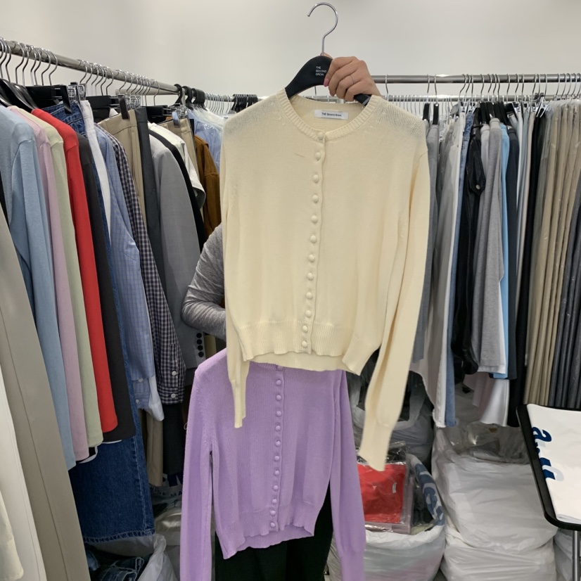 THE SECOND GROW東大門實拍女士新款推薦休閑針織衫開衫THE SECOND GROW針織衫圖色4