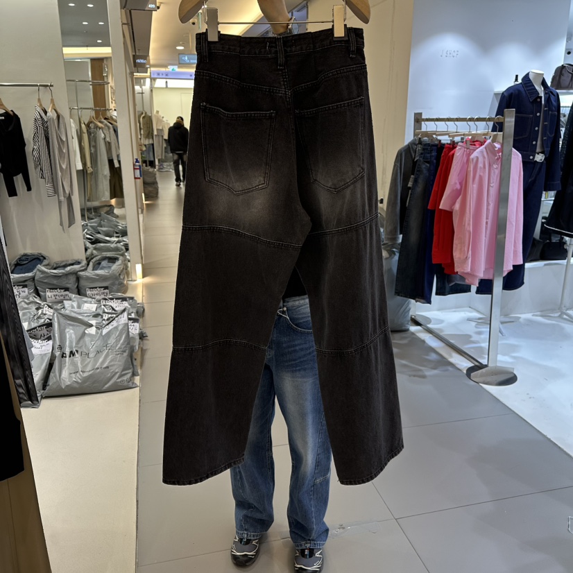 RENDER韓國代購女士新款真品休閑推薦職業26春夏牛仔褲鏤空RENDER牛仔褲