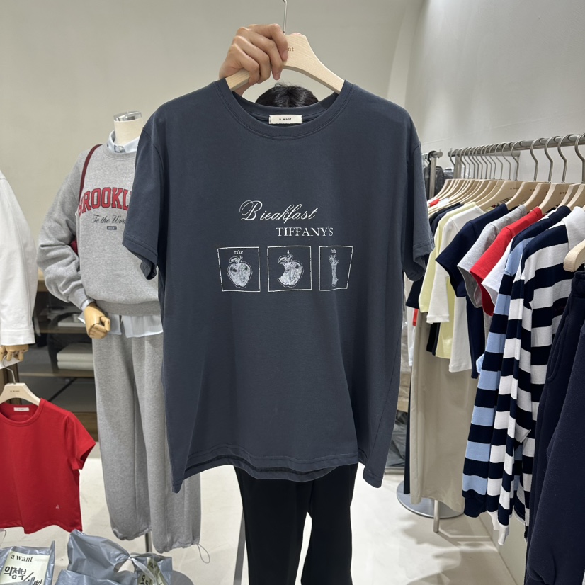 A WANT韓國直郵女裝新款真品休閑人氣職業時尚推薦熱賣T恤A WANTT恤圖色3