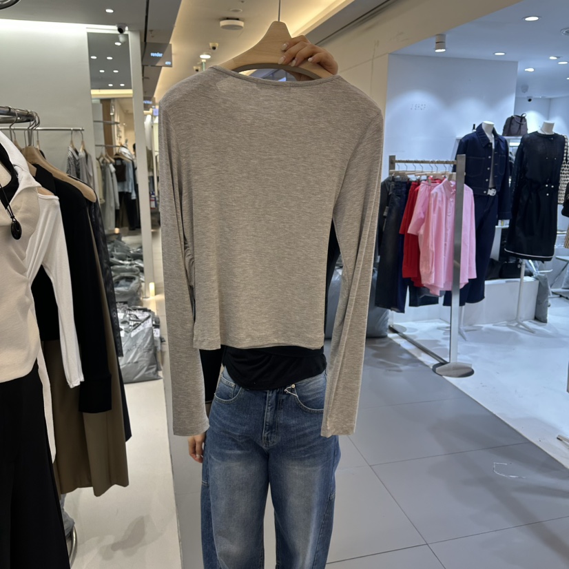 RENDER韓國代購女士新款時尚休閑熱賣26春夏真品人氣長袖T恤RENDER長袖T恤