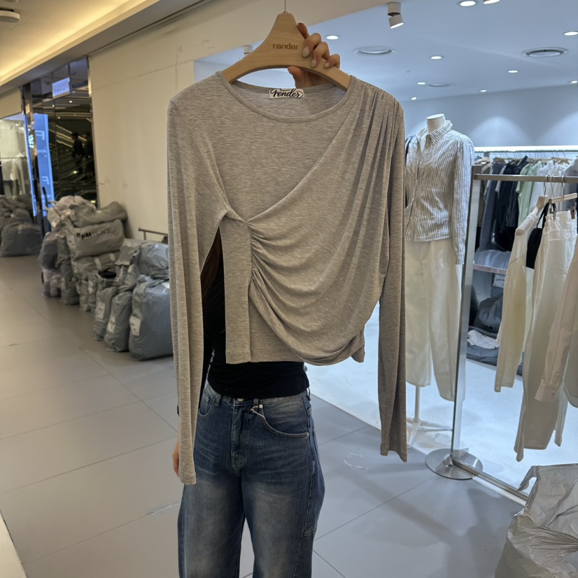 RENDER韓國代購女士新款時尚休閑熱賣26春夏真品人氣長袖T恤RENDER長袖T恤圖色2