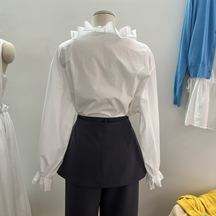 NAVE東大門實拍女士新品推薦熱賣26春夏職業休閑襯衫蕾絲衫NAVE襯衫/蕾絲衫