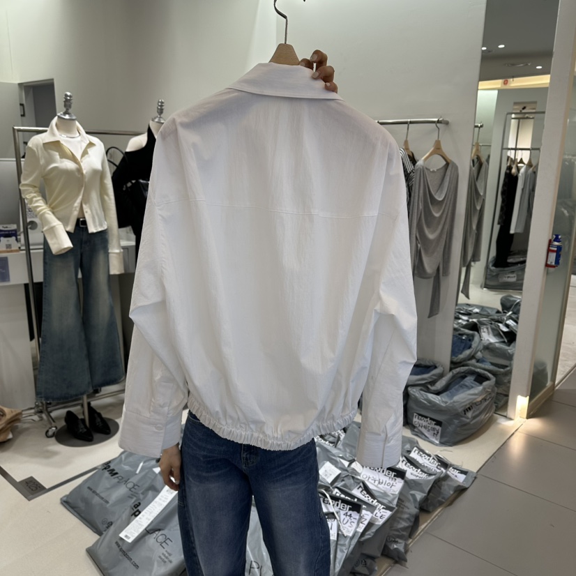 RENDER韓國直郵女士新品真品休閑26春夏推薦時尚襯衫蕾絲衫RENDER襯衫/蕾絲衫