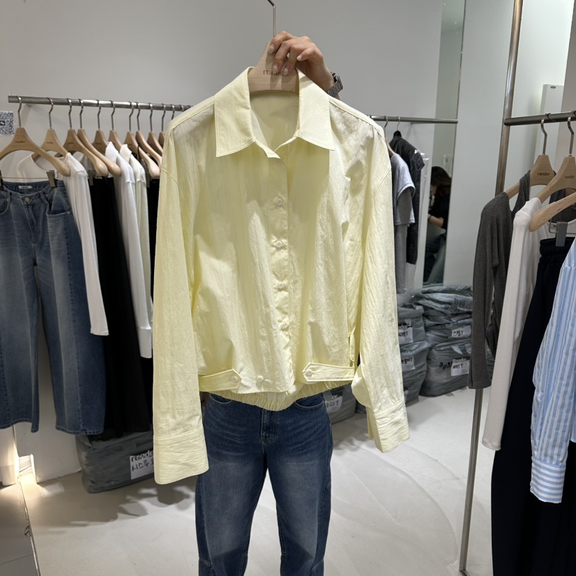 RENDER韓國直郵女士新品真品休閑26春夏推薦時尚襯衫蕾絲衫RENDER襯衫/蕾絲衫圖色1