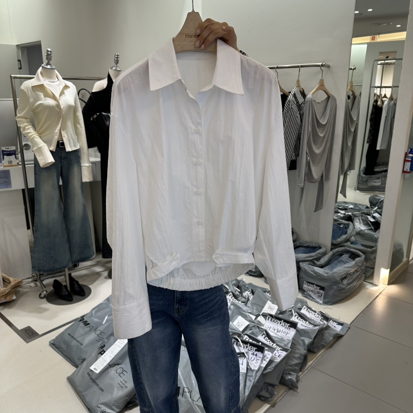 RENDER韓國直郵女士新品真品休閑26春夏推薦時尚襯衫蕾絲衫RENDER襯衫/蕾絲衫圖色3