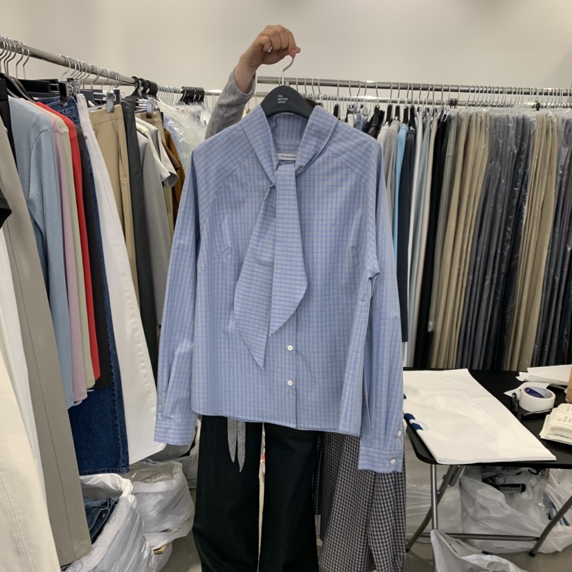 THE SECOND GROW東大門直郵女士新款人氣職業襯衫蕾絲衫THE SECOND GROW襯衫/蕾絲衫圖色2