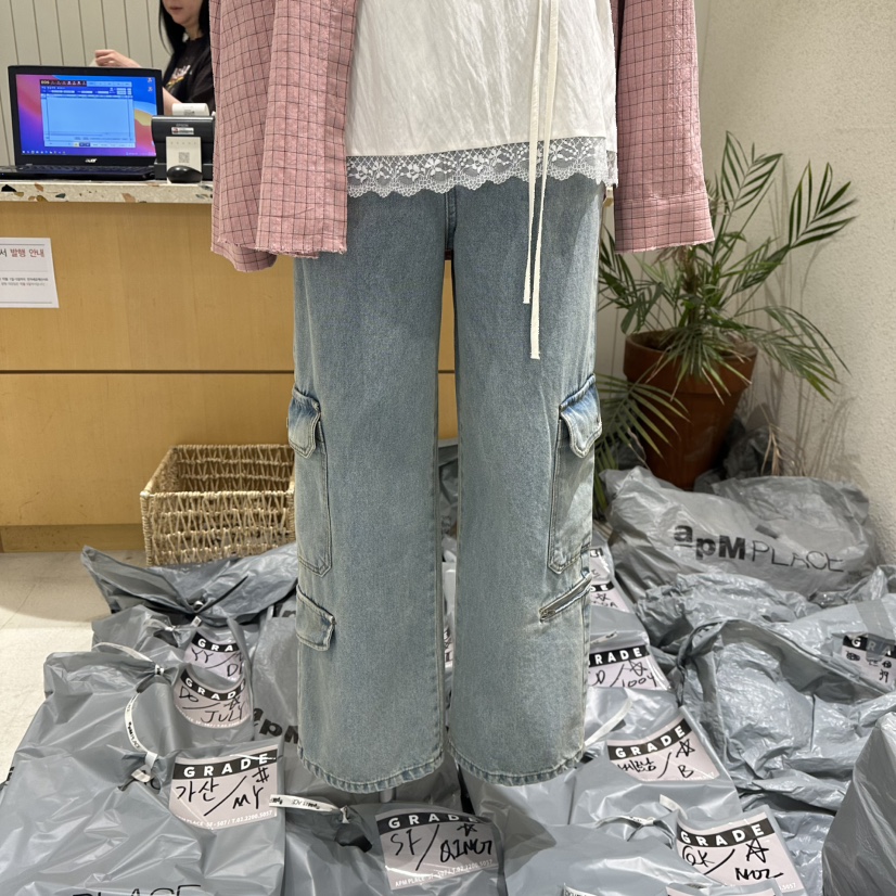 GRADE東大門實拍女士新款時尚26春夏真品推薦職業人氣牛仔褲GRADE牛仔褲