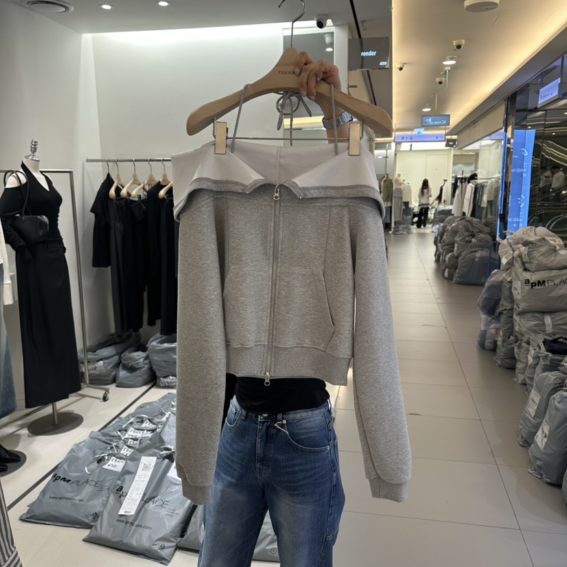 RENDER東大門直郵女裝新品職業時尚休閑推薦26春夏夾克拉鏈RENDER夾克圖色1