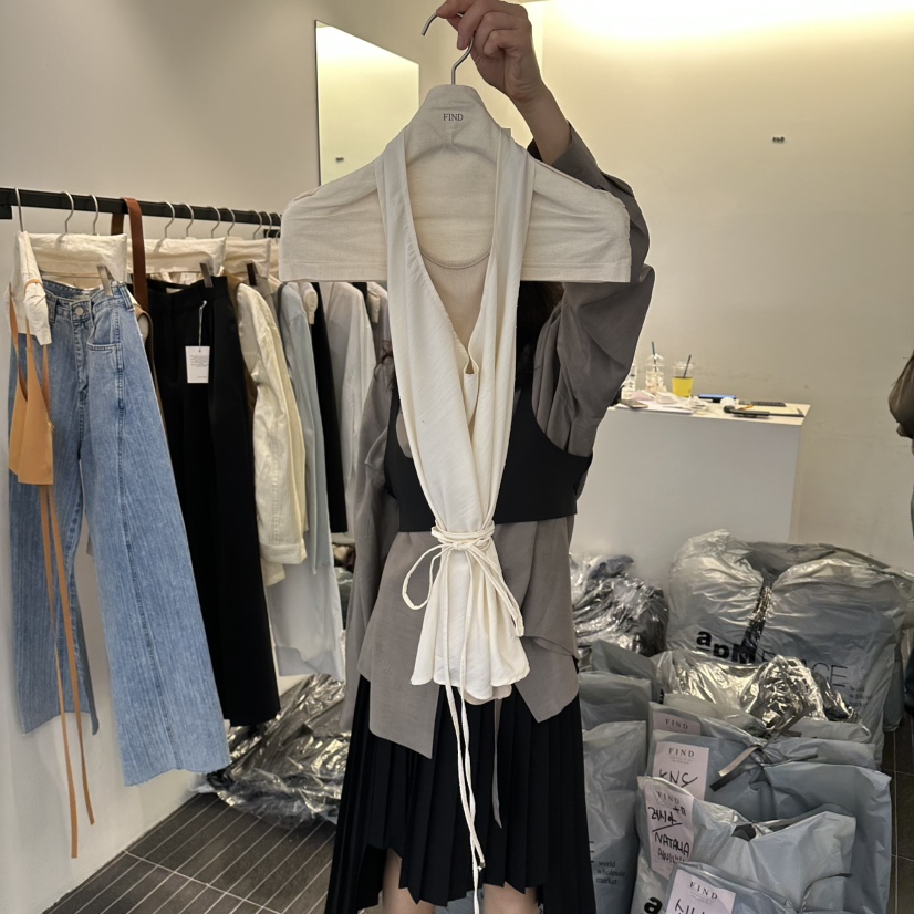 FIND-P韓國直郵女士新品職業人氣26春夏休閑真品吊帶背心FIND-P吊帶/背心圖色1