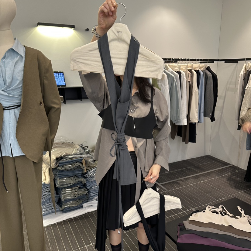 FIND-P韓國直郵女士新品職業人氣26春夏休閑真品吊帶背心FIND-P吊帶/背心圖色2