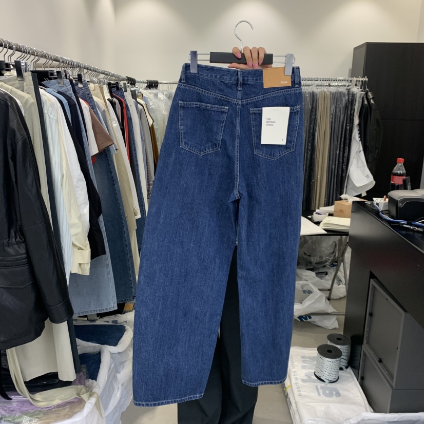 THE SECOND GROW韓國代購女士新品時尚熱賣休閑職業牛仔褲THE SECOND GROW牛仔褲