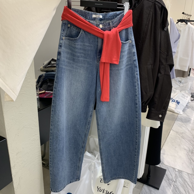 THE SECOND GROW韓國代購女士新品時尚熱賣休閑職業牛仔褲THE SECOND GROW牛仔褲圖色1