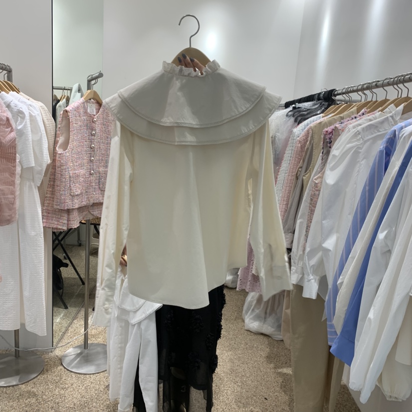 A韓國直郵女士新品真品時尚休閑職業推薦26春夏襯衫蕾絲衫A STORE襯衫/蕾絲衫