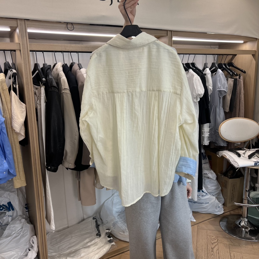 OBJET/LOVEUSU東大門直郵女士新款職業人氣推薦襯衫蕾絲衫OBJET/LOVEUSU襯衫/蕾絲衫