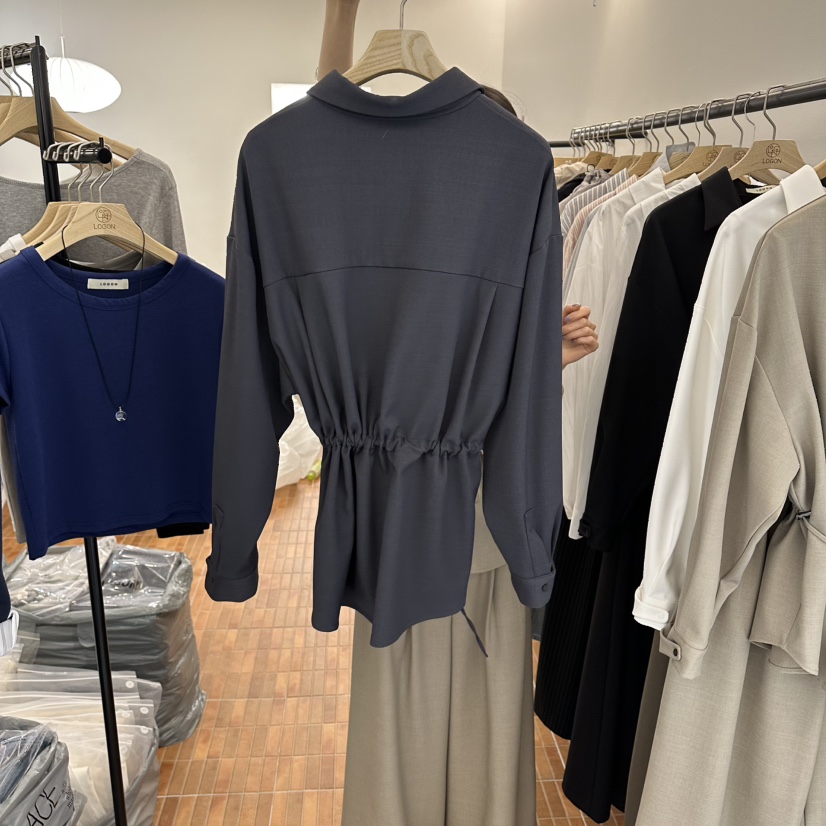 LOGON東大門實拍女裝新品熱賣休閑推薦26春夏人氣襯衫蕾絲衫LOGON襯衫/蕾絲衫