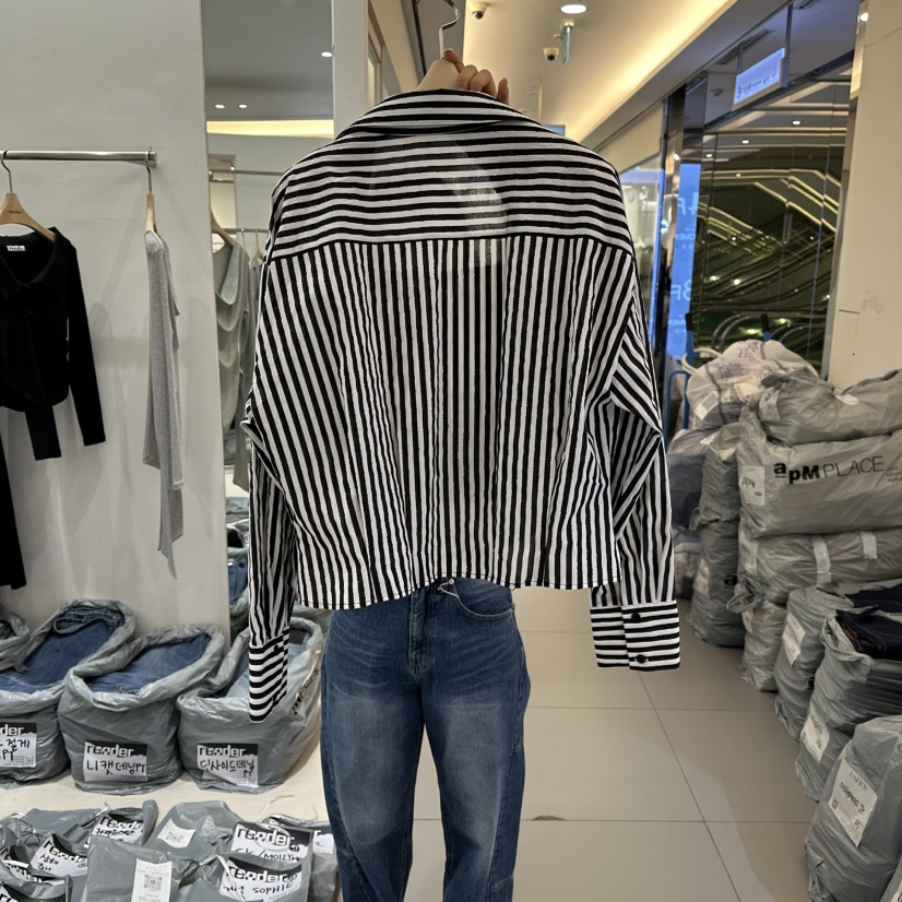 RENDER韓國直郵女士新款職業熱賣真品休閑襯衫蕾絲衫假兩件RENDER襯衫/蕾絲衫