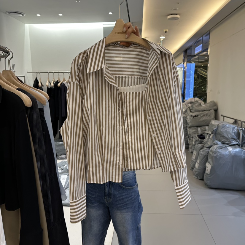 RENDER韓國直郵女士新款職業熱賣真品休閑襯衫蕾絲衫假兩件RENDER襯衫/蕾絲衫圖色1