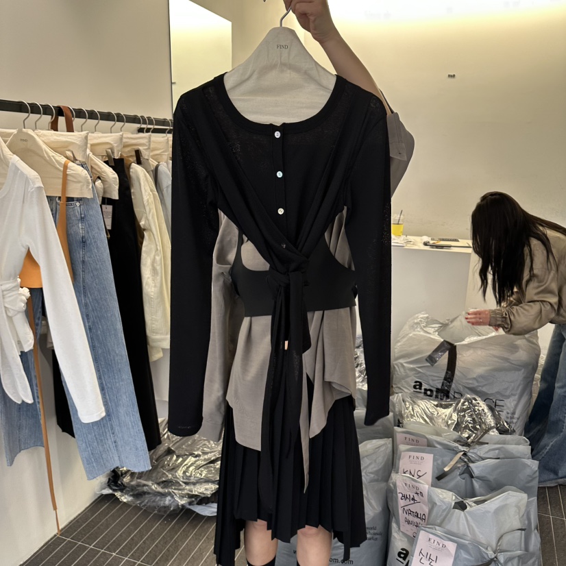 FIND-P東大門代購女裝新款26春夏休閑推薦真品熱賣針織衫FIND-P針織衫圖色3