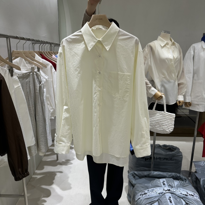 A WANT東大門直郵女裝新品休閑推薦熱賣人氣職業襯衫蕾絲衫A WANT襯衫/蕾絲衫圖色4