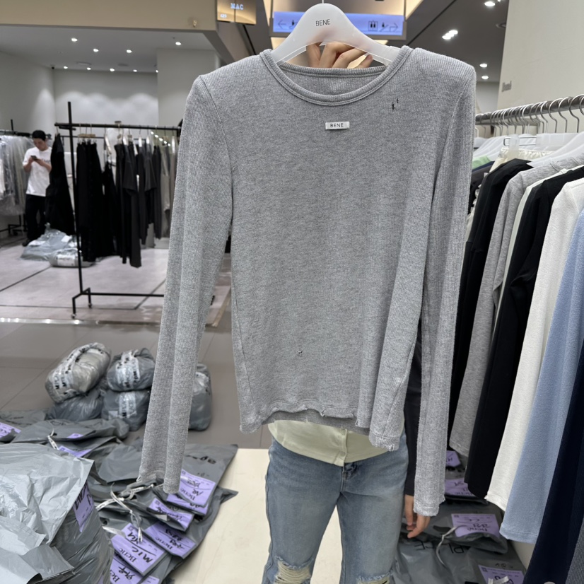 BENE東大門實拍女士新品時尚推薦熱賣真品職業人氣長袖T恤BENE長袖T恤圖色3