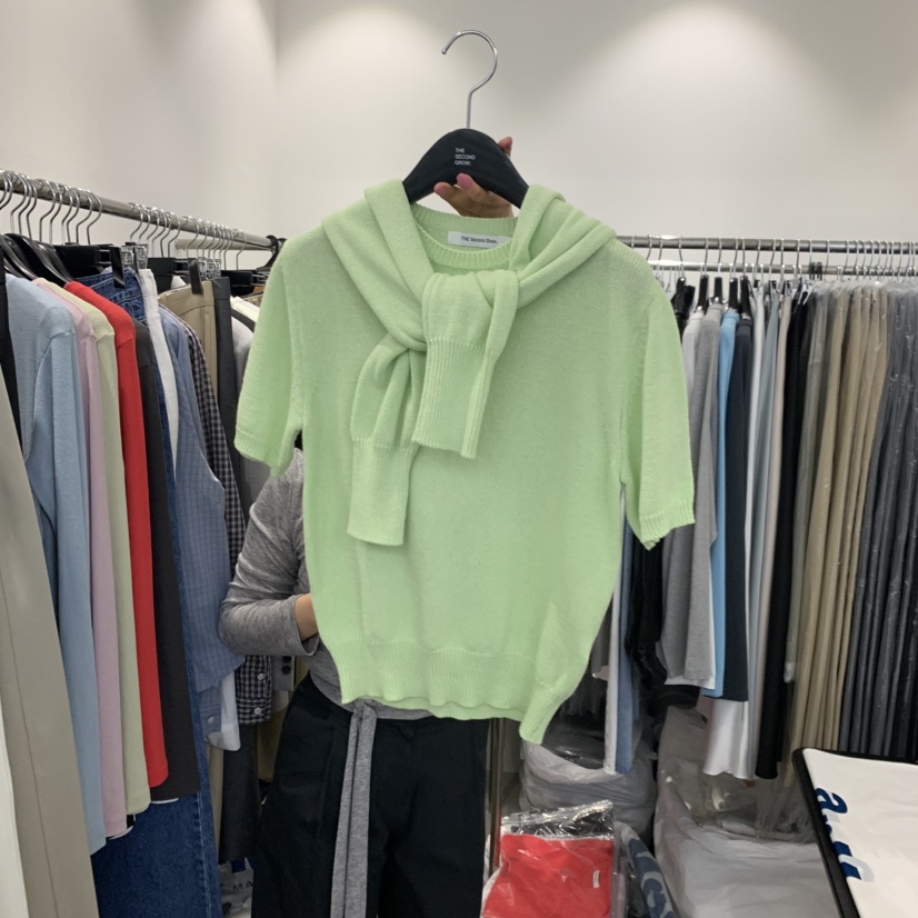 THE SECOND GROW韓國直郵女士新款人氣26春夏針織衫不含披肩THE SECOND GROW針織衫圖色1