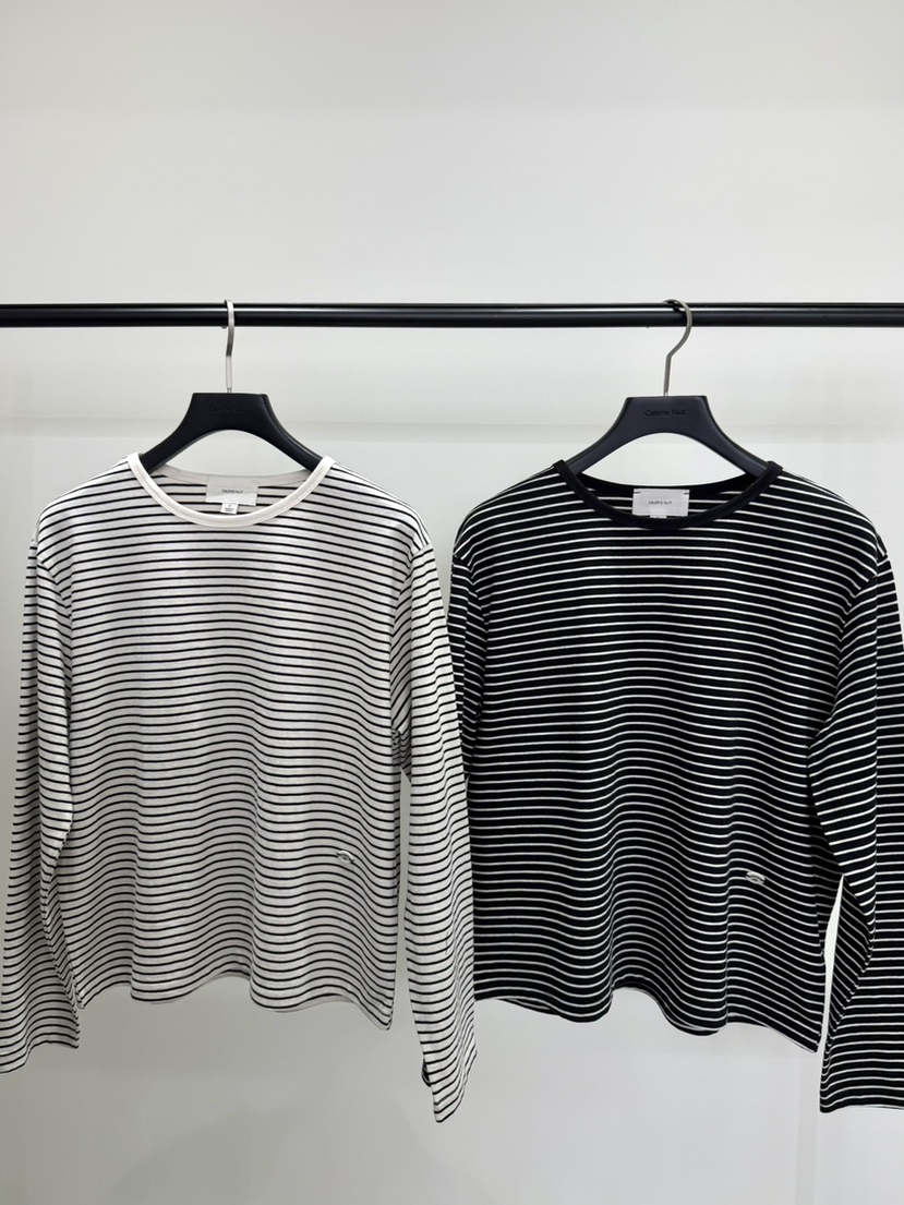 GALERIE NUIT韓國代購女裝新款推薦職業熱賣長袖T恤條紋GALERIE NUIT長袖T恤