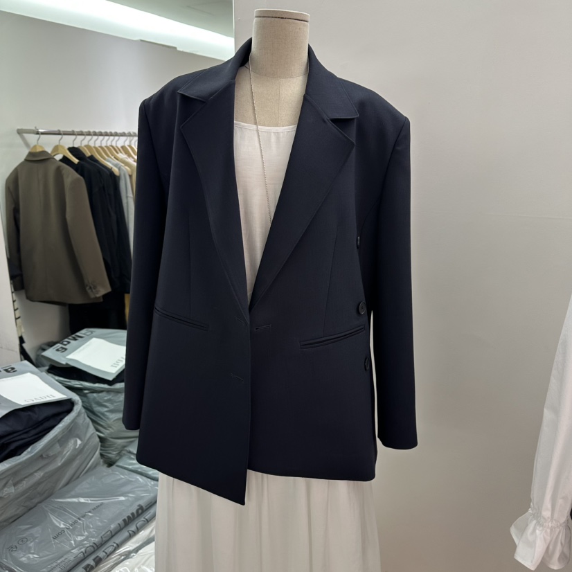 NAVE東大門代購女裝新款熱賣時尚26春夏休閑夾克不含圍巾NAVE夾克圖色2