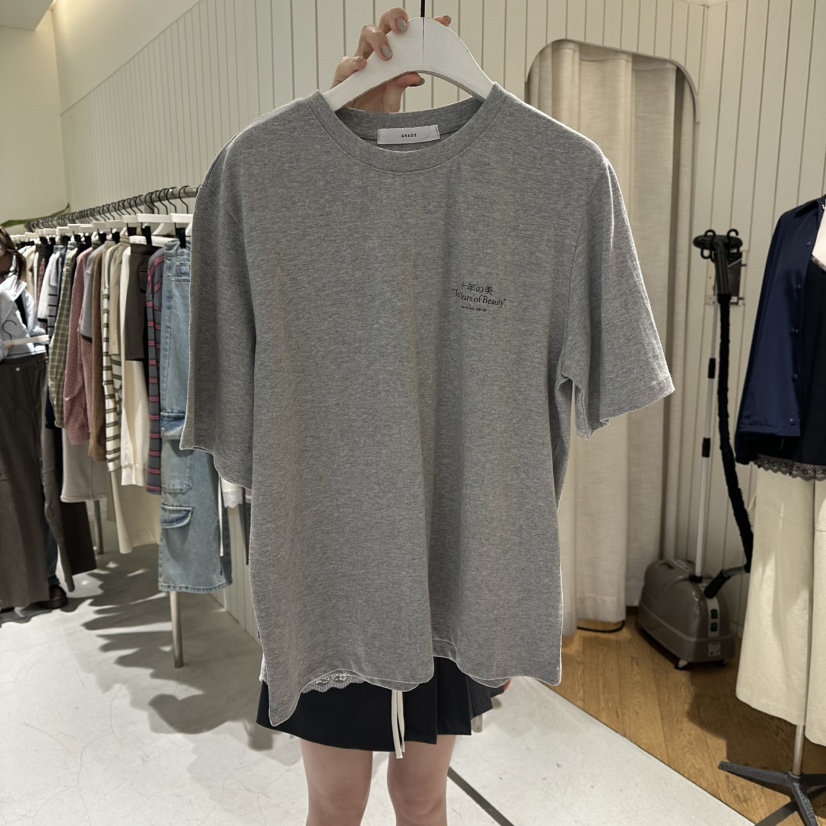 GRADE韓國代購女裝新款時尚推薦真品休閑26春夏人氣職業T恤GRADET恤圖色2