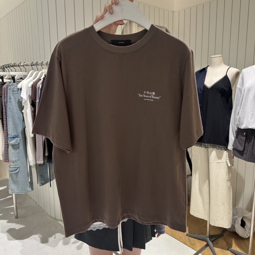 GRADE韓國代購女裝新款時尚推薦真品休閑26春夏人氣職業T恤GRADET恤圖色4