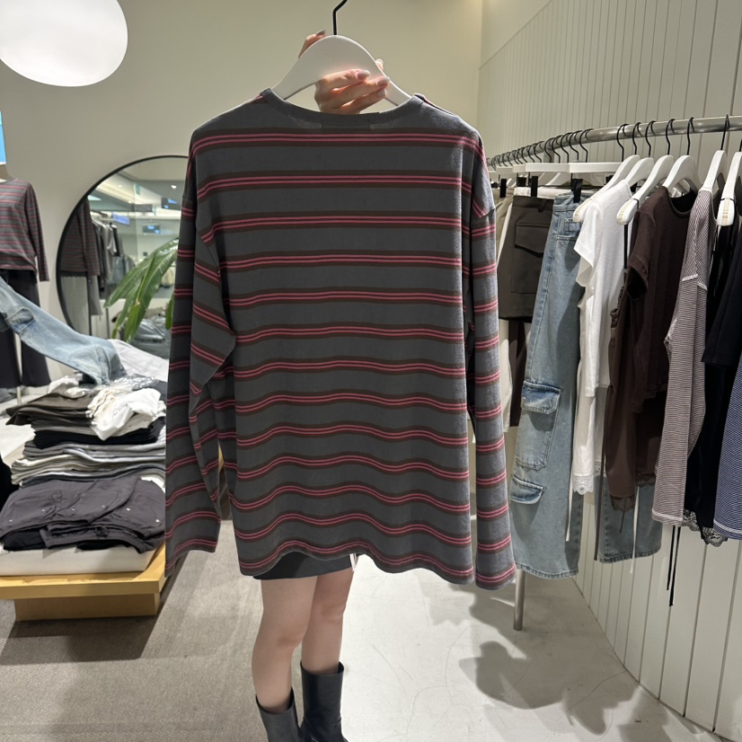 GRADE韓國代購女裝新品推薦休閑人氣時尚熱賣26春夏長袖T恤GRADE長袖T恤