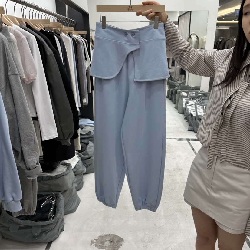 THE VALUE韓國直郵女裝新品推薦時尚人氣休閑職業裙褲腰帶THE VALUE裙褲圖色2