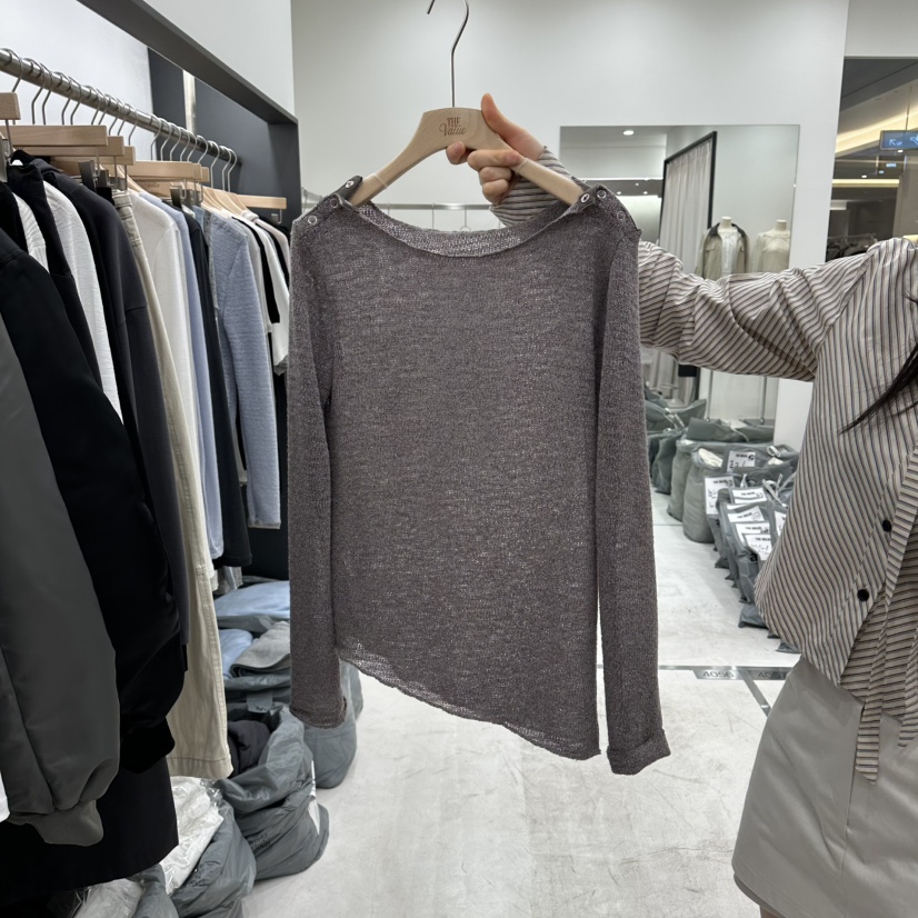 THE VALUE東大門代購女士新款26春夏休閑真品職業針織衫THE VALUE針織衫圖色2