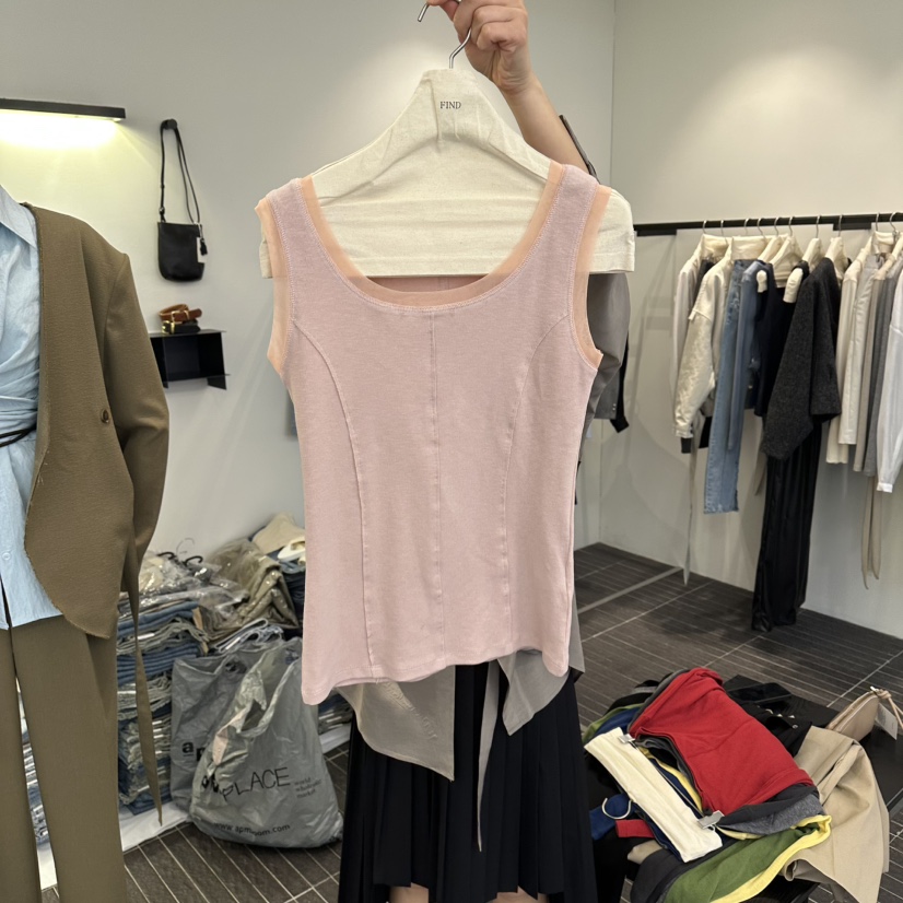 FIND-P東大門直郵女士新品26春夏熱賣職業推薦人氣吊帶背心FIND-P吊帶/背心圖色2
