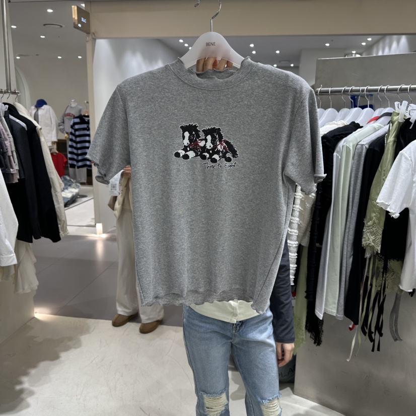 BENE東大門直郵女裝新款休閑時尚熱賣26春夏真品推薦職業T恤BENET恤圖色2