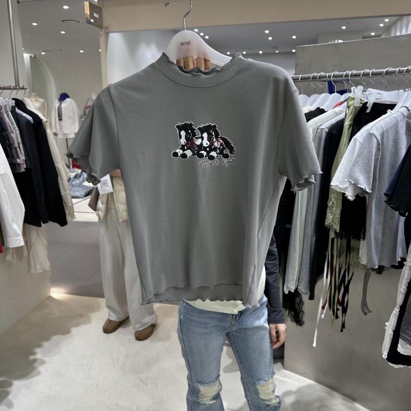 BENE東大門直郵女裝新款休閑時尚熱賣26春夏真品推薦職業T恤BENET恤圖色4