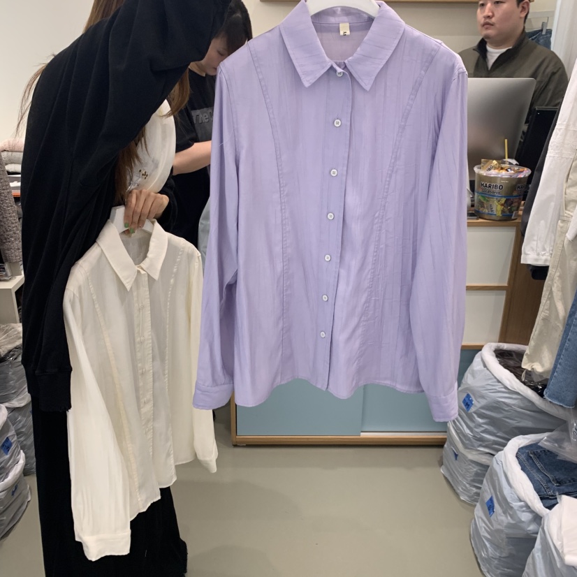 ARE東大門代購女裝新品推薦休閑職業熱賣26春夏襯衫蕾絲衫ARE YOU/ARE襯衫/蕾絲衫圖色2