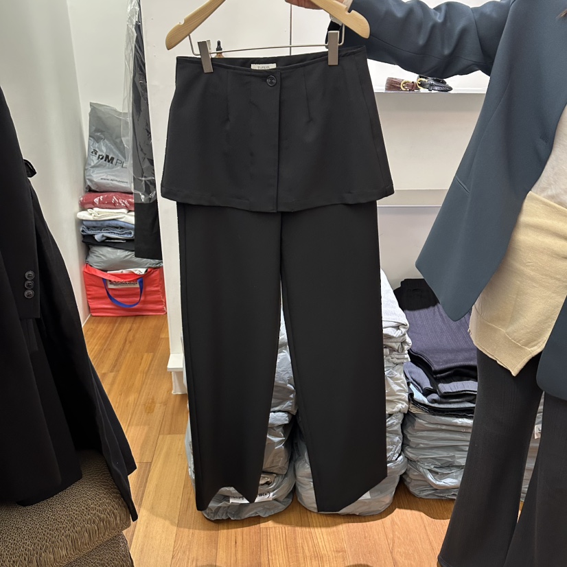 NAVE東大門直郵女裝新款時尚熱賣真品26春夏休閑人氣裙褲NAVE裙褲圖色2黑色