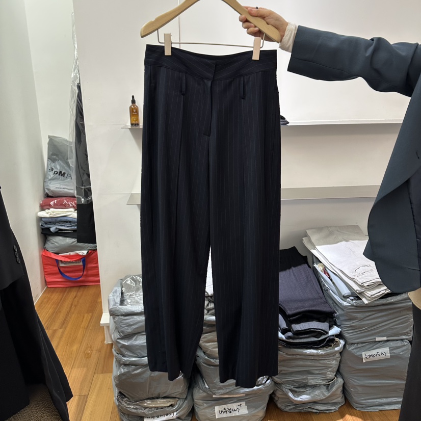 NAVE東大門直郵女士新款熱賣人氣職業休閑26春夏真品休閑褲NAVE休閑褲圖色2黑色